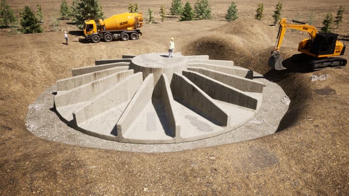 Vindkraft fundament